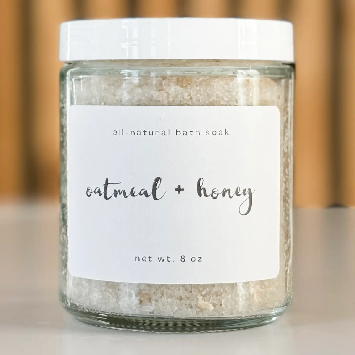 Jar of Oatmeal & Honey Bath Soak by Herbalist Careology
