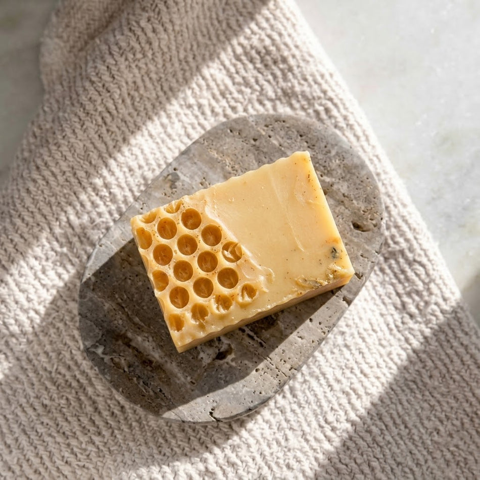 Golden Hour with Sweet Orange, Turmeric & Honey - Handmade Soap Bar