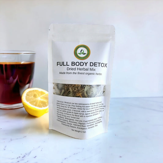 Full Detox Tea - Cleansing Tea | Cleanse My Gut Tea | Lung, Liver, Kidney Detox | Mucus Cleanse - Herbal Mix